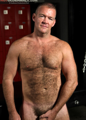 Bruce Mills in a locker room