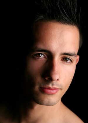 Horny stud Joshua stripping