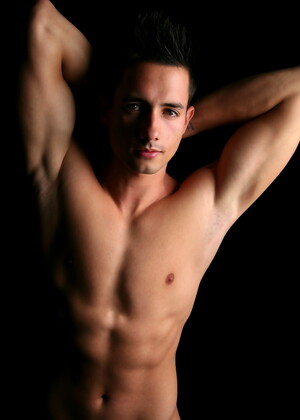 Horny stud Joshua stripping