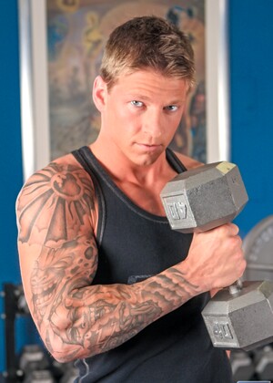 Tattooed stud Cole Christiansen naked
