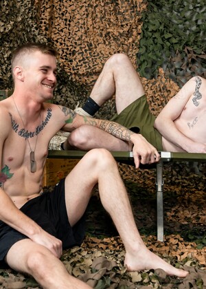 Ryan & JV Pounding Holes