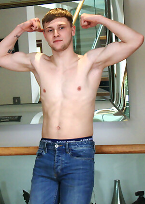 Straight Young Footballer Danny Davis Wanks his Big Uncut Cock & Shoots a Massive Load of Jizz!