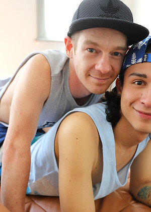 Cute mates Cody and Andy making out