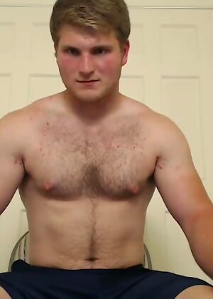 Hairy Bear Cub Teen Jerks It