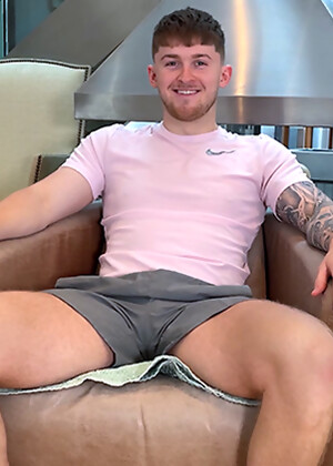 Young Straight Footballer Shows off his Fit Body & Wanks his Uncut Cock & Cums!