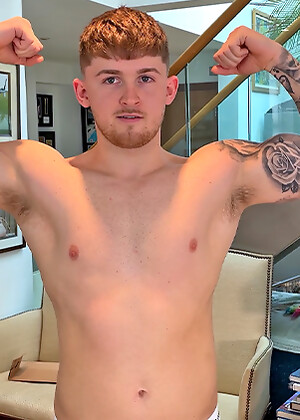 Young Straight Footballer Shows off his Fit Body & Wanks his Uncut Cock & Cums!