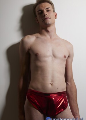 Blond twink posing