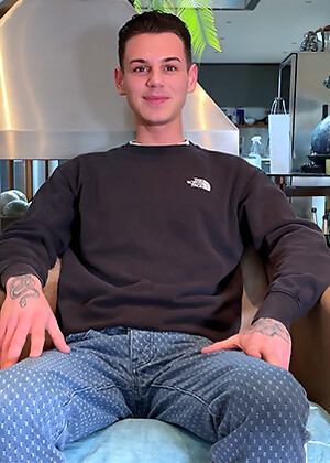 Young Stunning Teen Wanks his Huge Hard Uncut Cock & Shoots Cum all over himself!