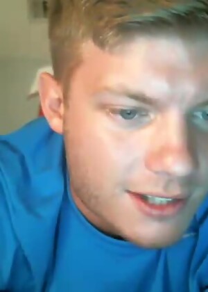 Blonde Haired Blue Eyed All-American Boy Cums