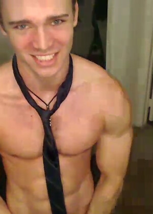 Preppy Muscle Stud in a Tie