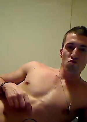 Dancing Guy With Cool Bands Jerks His Aggressive Cock.