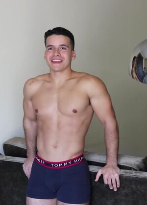 Handsome HUNK Damian Romano Jerks His Giant COCK