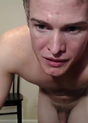 Prestin Presley Jerks Off Against His Kitchen Wall