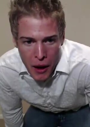 Prestin Presley Jerks Off Against His Kitchen Wall