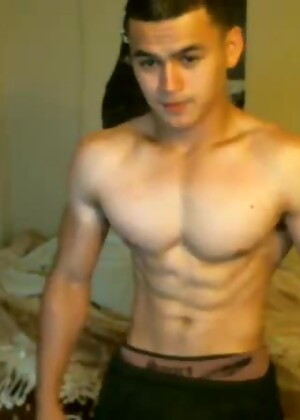 Ripped Latino Teen Is A FREAK