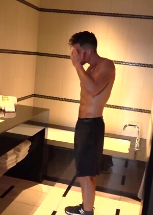 Tall Tan Jock Bradley Whitman JERKS His COCK