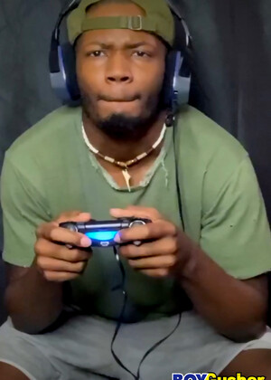 Hot black dude Bama Romello plays with his cock