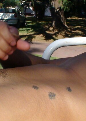 Leandro Silver jacking off outdoors