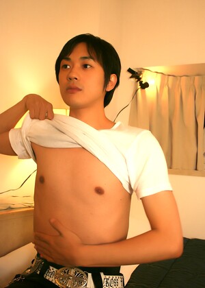 Sexy Japanese twink Takesh in a solo jerkoff