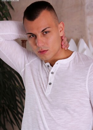 Tattooed stud Danny Tesla busts a big nut.