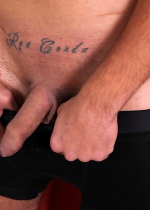 Tattooed stud Danny Tesla busts a big nut.