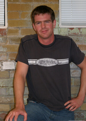 Shy brunette Douglas gets rid of his clothes and strokes his wiener