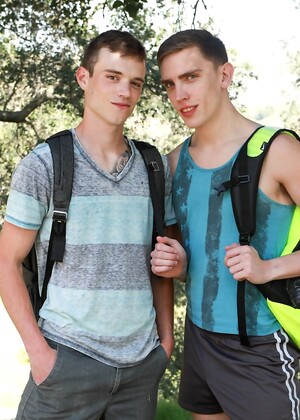 Cut boys Scott Finn and Mason Dean have sex after hiking