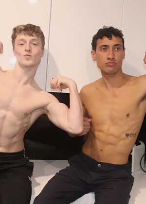 Kaleb and Justin's HOT Hookup - BTS