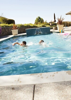Three sexy boys - Joey Hard, Jake Farren & Hollis Emery in poolside threesome