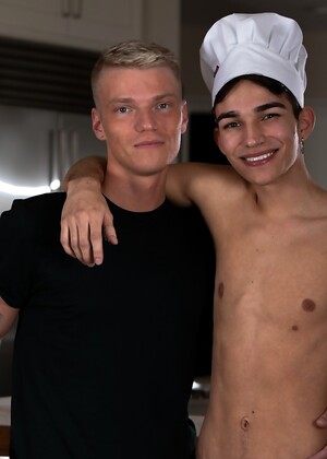 Twink Kyle Brant gets his sexy ass fucked by Kai Locks