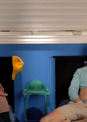 Blonde twink Leon Styles and his buddy Philip Ryan playing with sex toys on the bed