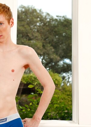 Ginger guy with hairy armpits Danny Forest pulls out his dong in a solo