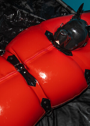 Red Rubber Pup Sack