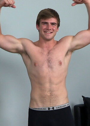 Alan shows his cock and ass