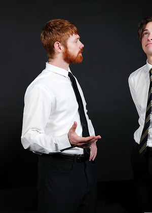 Cock-Worshipping Elders Please the Ginger President in Raw Threesome