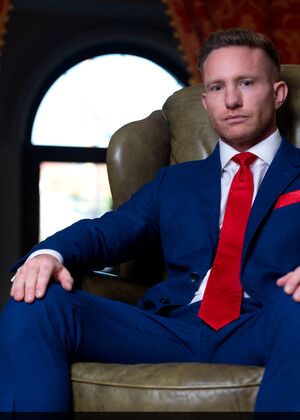 Stained Red Tie