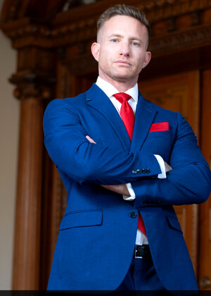 Stained Red Tie