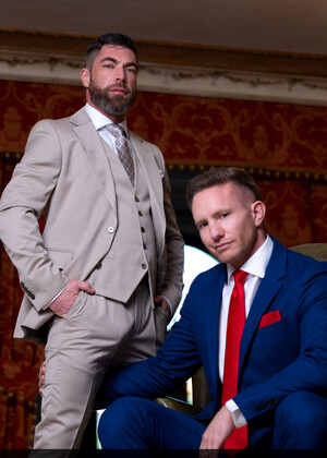 Stained Red Tie