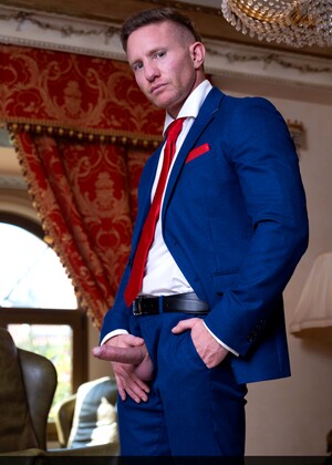 Stained Red Tie