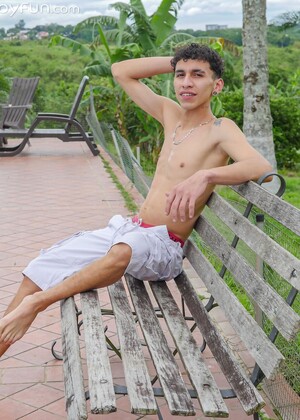 Columbian skinny twink Arty Alan shows his big uncut dick by BoyFun